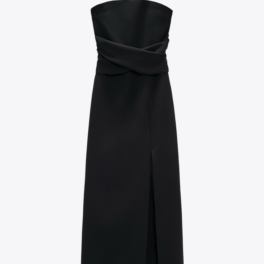 Zara Black Strapless Dress
